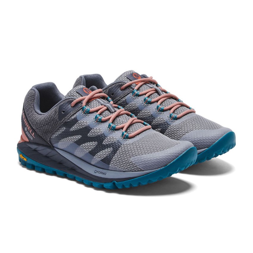 Basket Merrell Antora 2 GORE-TEX Grise/Bleu Marine Femme | T.V.NACK